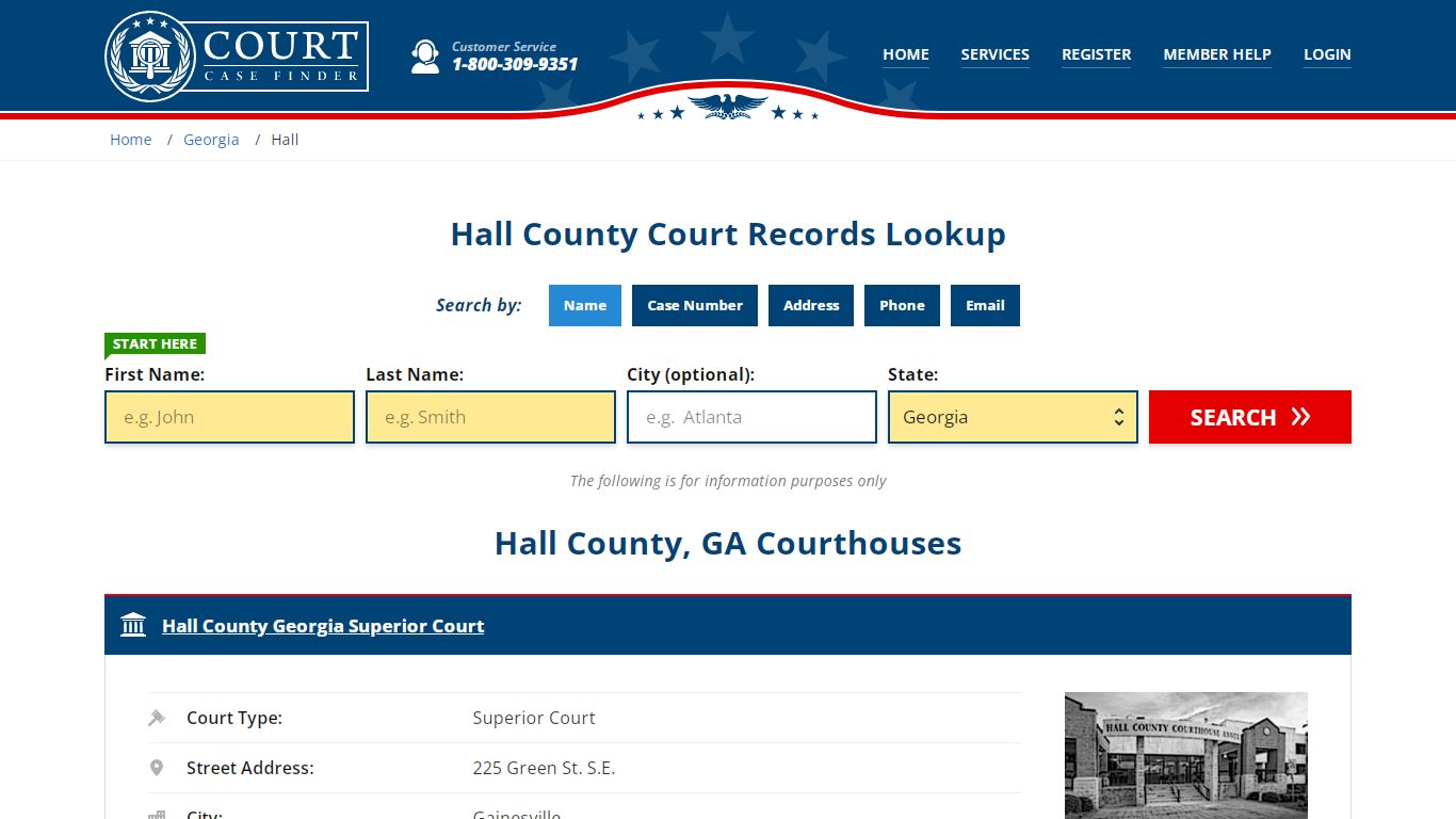 Hall County Court Records | GA Case Lookup